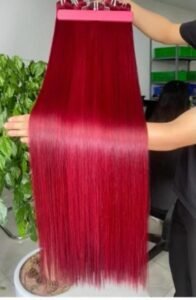 Red straight human bundle